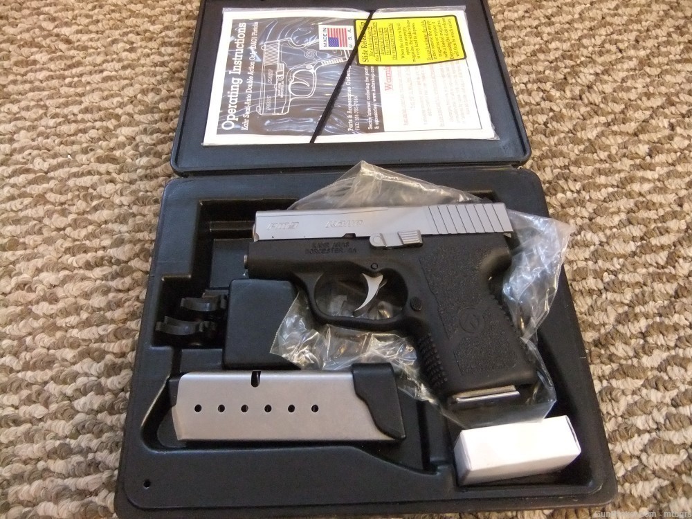  Kahr PM9 semi-automatic pistol 9mm. NEW 2 Mags & Paperwork California OK -img-0