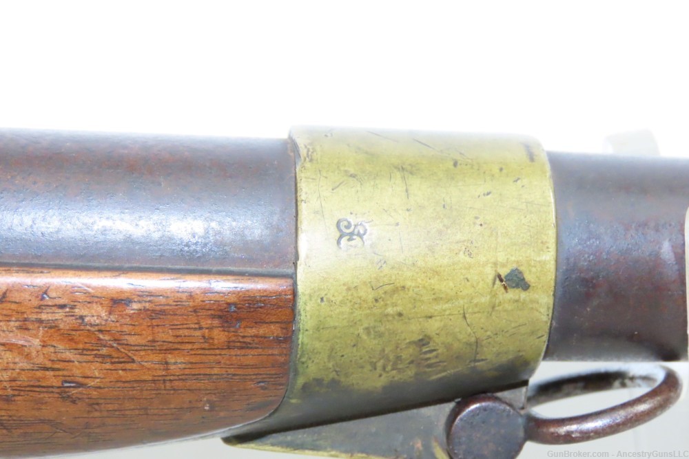CIVIL WAR Antique FRENCH St. Etienne M1822 Perc. Conversion CAVALRY Carbine-img-7