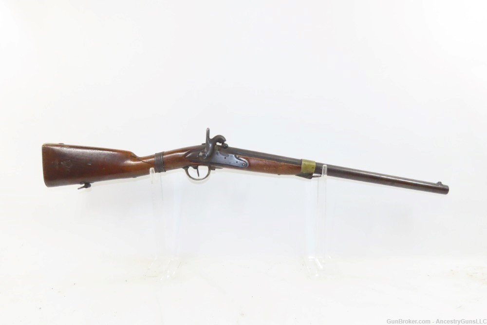 CIVIL WAR Antique FRENCH St. Etienne M1822 Perc. Conversion CAVALRY Carbine-img-1