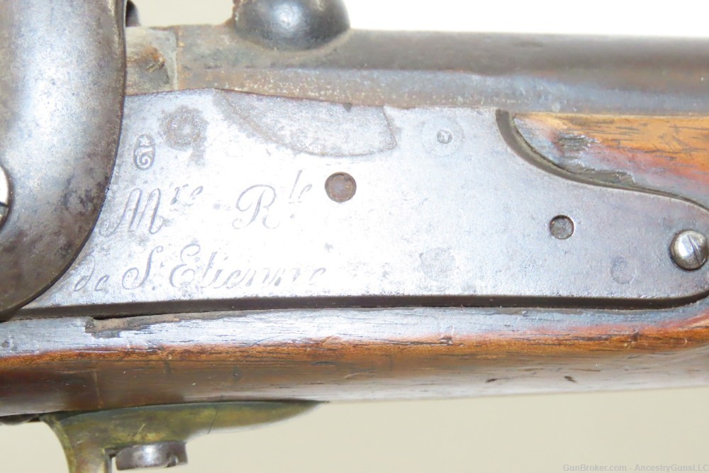 CIVIL WAR Antique FRENCH St. Etienne M1822 Perc. Conversion CAVALRY Carbine-img-6