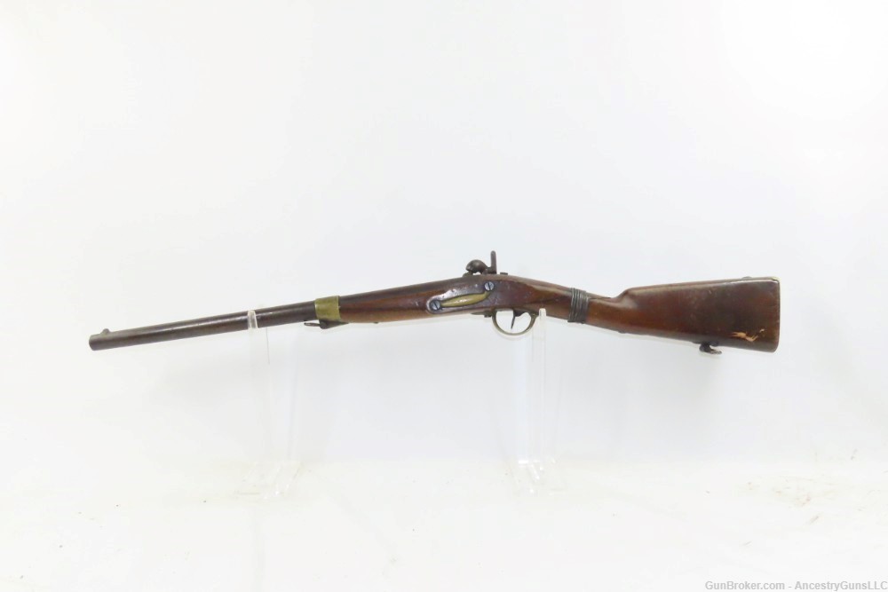CIVIL WAR Antique FRENCH St. Etienne M1822 Perc. Conversion CAVALRY Carbine-img-16