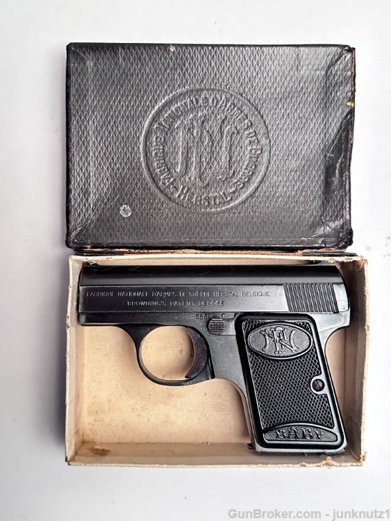 Browning FN BABY 6.35 / .25ACP Made in 1955 Scarce European Model Boxed-img-17