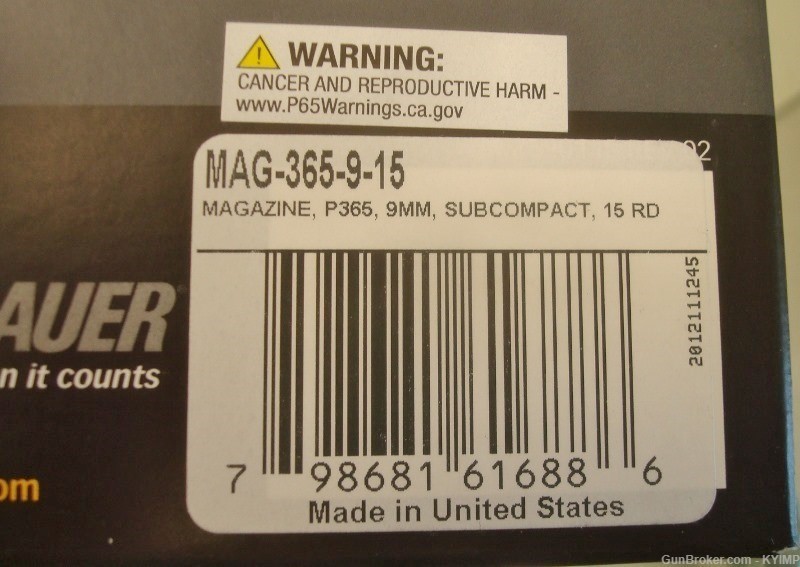 2 SIG P365 P365XL 15 round 9mm New Extended mags MAG-365-9-15-img-7