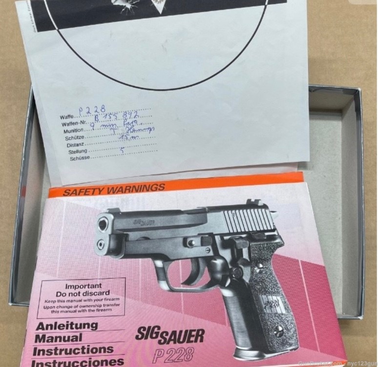 West German Sig P228 New In Box Unfired -img-6