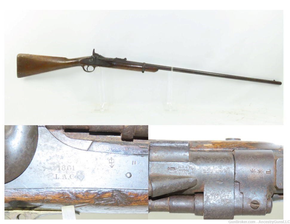 B.S.A. Antique SNIDER-ENFIELD Mk. II* LONDON ARMORY CO. Conversion Rifle  -img-0