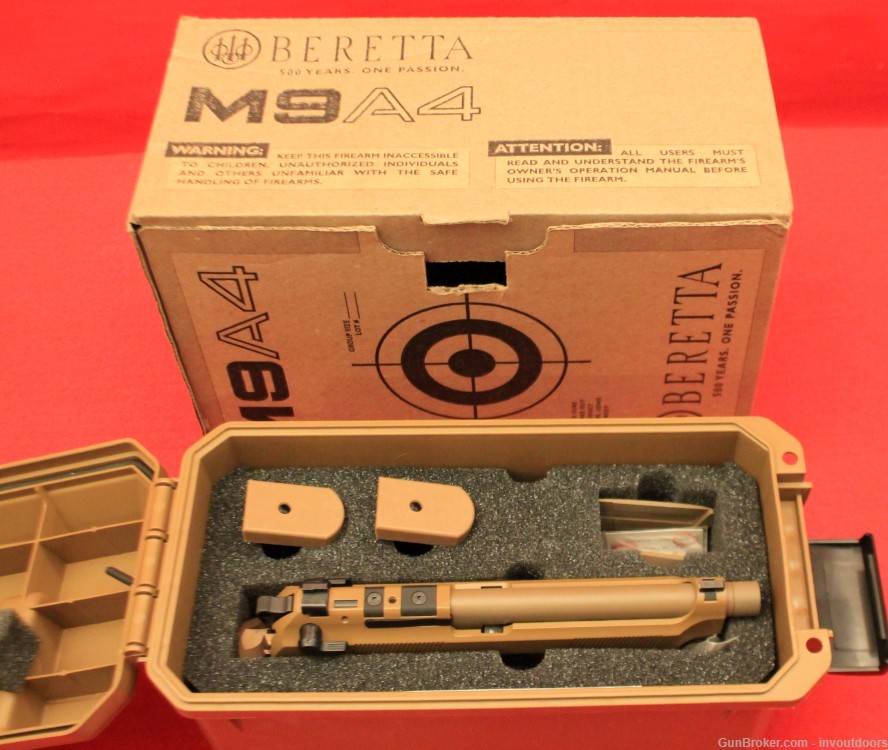Beretta Model M9A4 semi-auto SA/DA 5.1"-barrel 9mm pistol. -img-2
