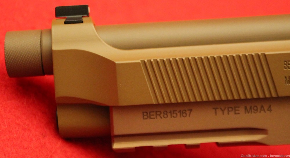 Beretta Model M9A4 semi-auto SA/DA 5.1"-barrel 9mm pistol. -img-8