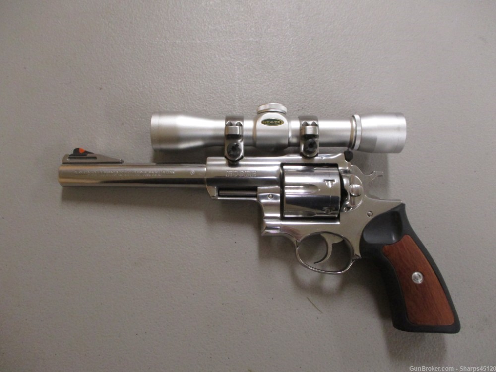 Ruger Super Redhawk .44 Magnum - 7.5" bbl - Weaver Classic H2 2x28mm scope-img-0