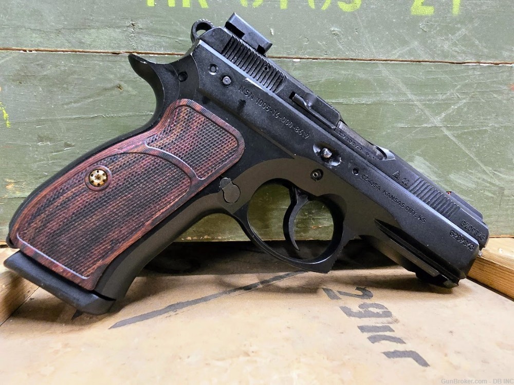 CZ 75 P-01 with NSN number Wood grips-img-0