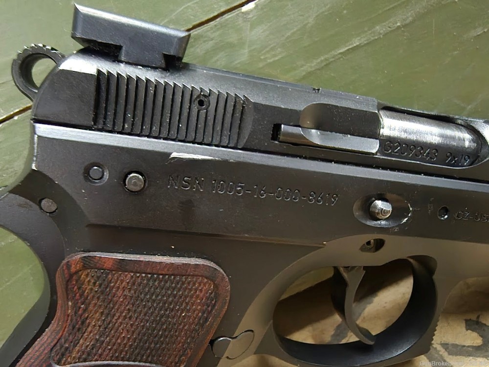 CZ 75 P-01 with NSN number Wood grips-img-1
