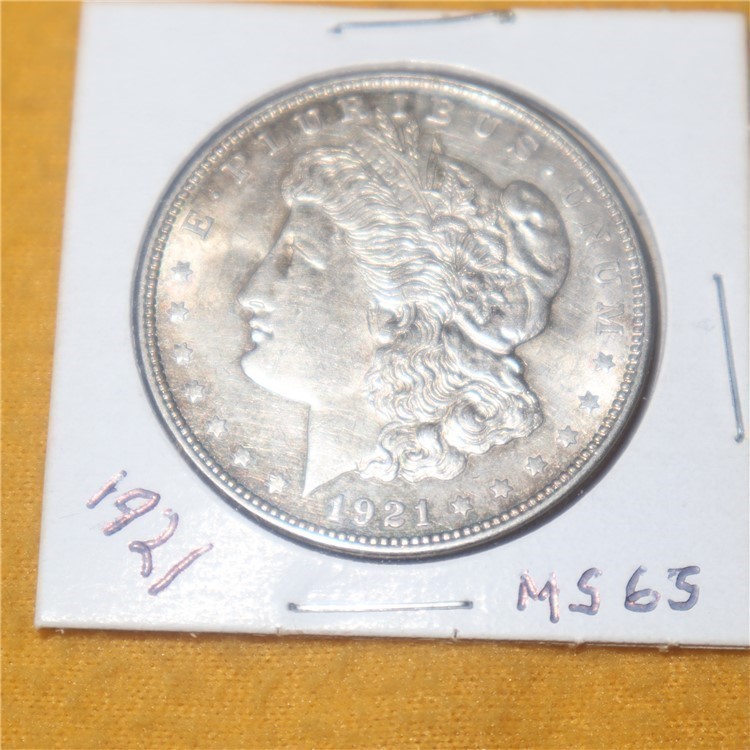Morgan Silver Dollar, 1921p, MS-65-img-1