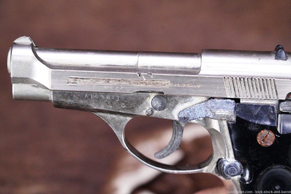 Non-Firing Prop Marushin Beretta Model 84 Replica Chrome Dummy Gun-img-8