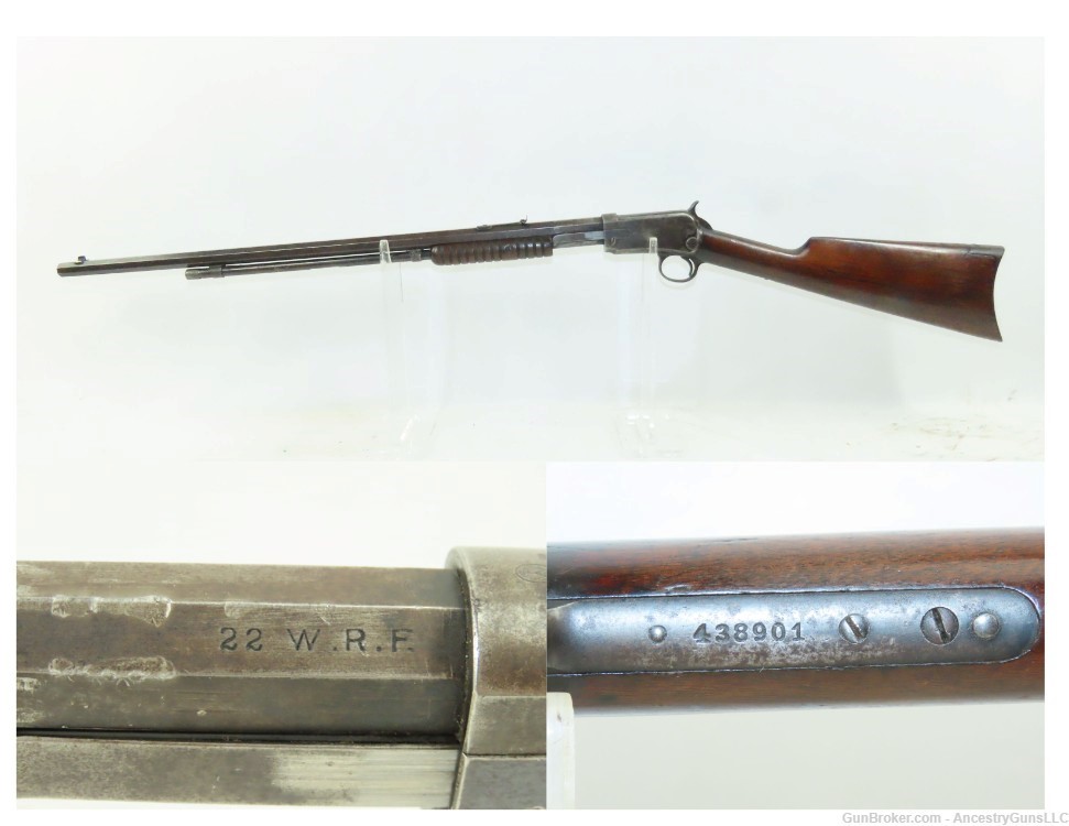 SCARCE 1910 WINCHESTER M1890 Slide Action .22 WRF TAKEDOWN Rifle PLINKER   -img-0