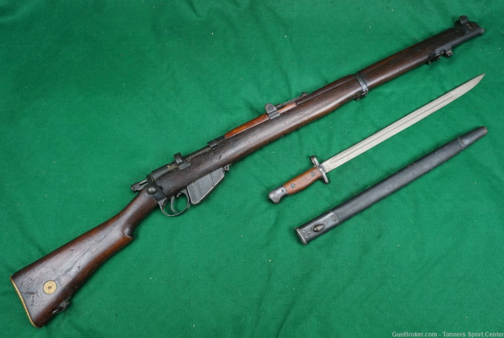 WWI Era 1918 Enfield No.1 Mk.3 SMLE w/ 1907 Bayonet C&R OK 1¢ Start-img-0