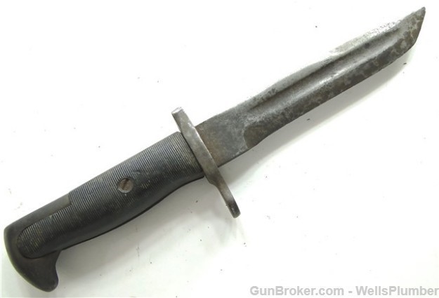 US WWII KUTMASTER UTICA FIGHTING KNIFE w/ SHEATH-img-2