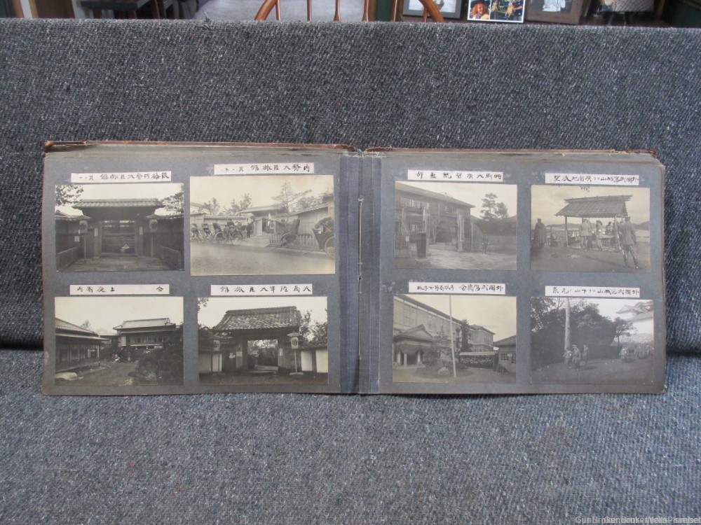 JAPANESE WWII LARGE MILITARY PHOTOGRAPH ALBUM NICE DETAILED PHOTOS-img-0