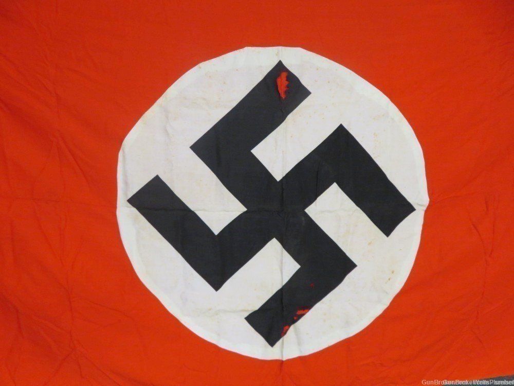 GERMAN WWII VEHICLE IDENTIFICATION FLAG GERMAN WW2 BANNER (PRE-1945) -img-8