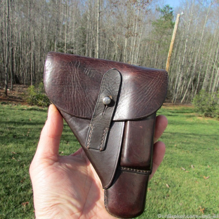 GERMAN WWII MAUSER HSC 7.65mm BROWN HOLSTER DATED 1940 BERLIN (VERY NICE)-img-27