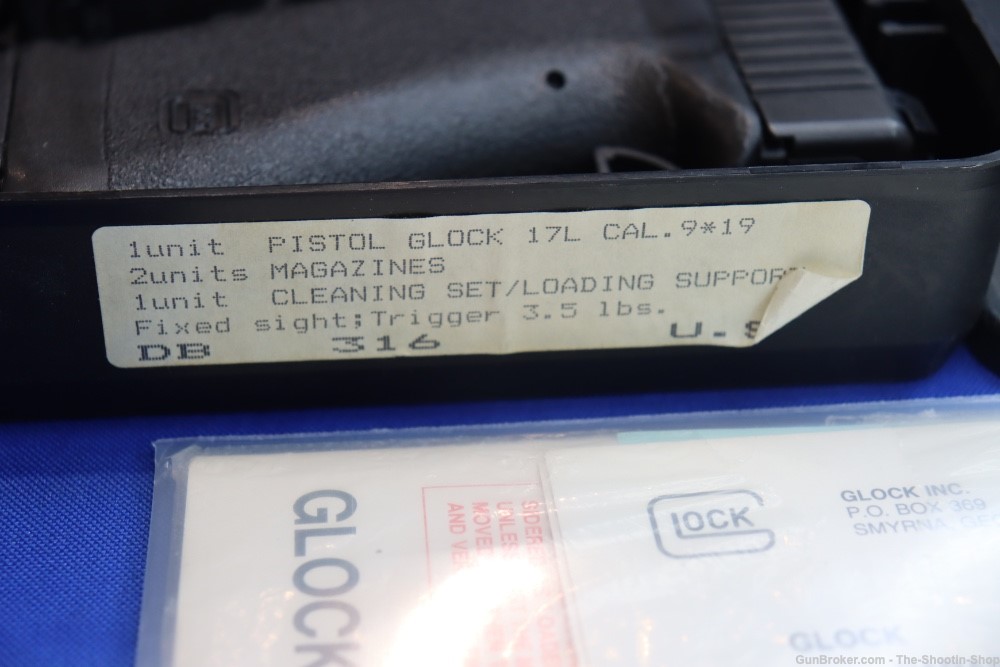 Glock Model G17L GEN1 Pistol G17 LONG SLIDE GEN 1 MAY 1988 9MM 6" Ported-img-45