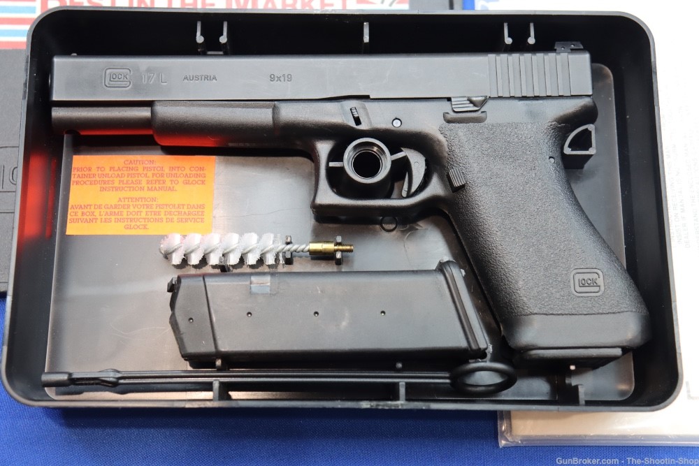 Glock Model G17L GEN1 Pistol G17 LONG SLIDE GEN 1 MAY 1988 9MM 6" Ported-img-1