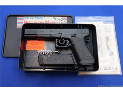 Glock Model G17L GEN1 Pistol G17 LONG SLIDE GEN 1 MAY 1988 9MM 6" Ported