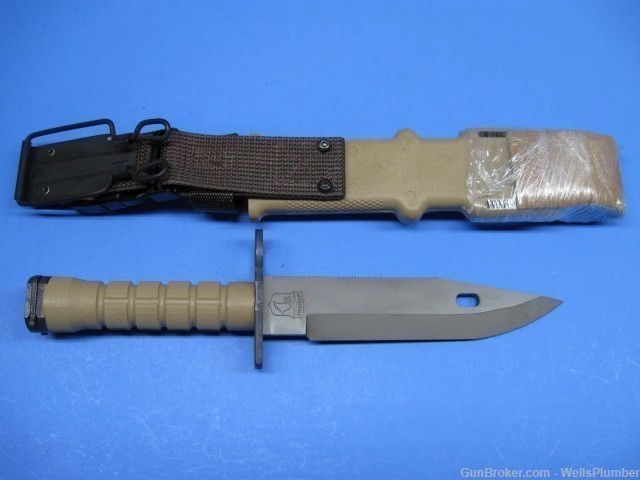US M9 101st AIRBORNE PRESENTATION LAN-CAY BAYONET WITH SCABBARD (MINT)-img-1