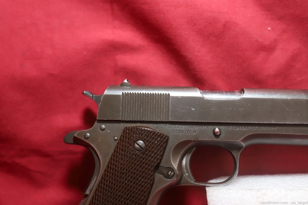 Colt 1911A1 WWII .45 ACP 5" Barrel MFG in 1942 with Holster S/N: 781058-img-13