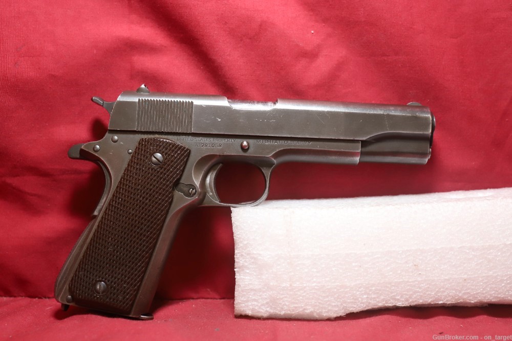 Colt 1911A1 WWII .45 ACP 5" Barrel MFG in 1942 with Holster S/N: 781058-img-10