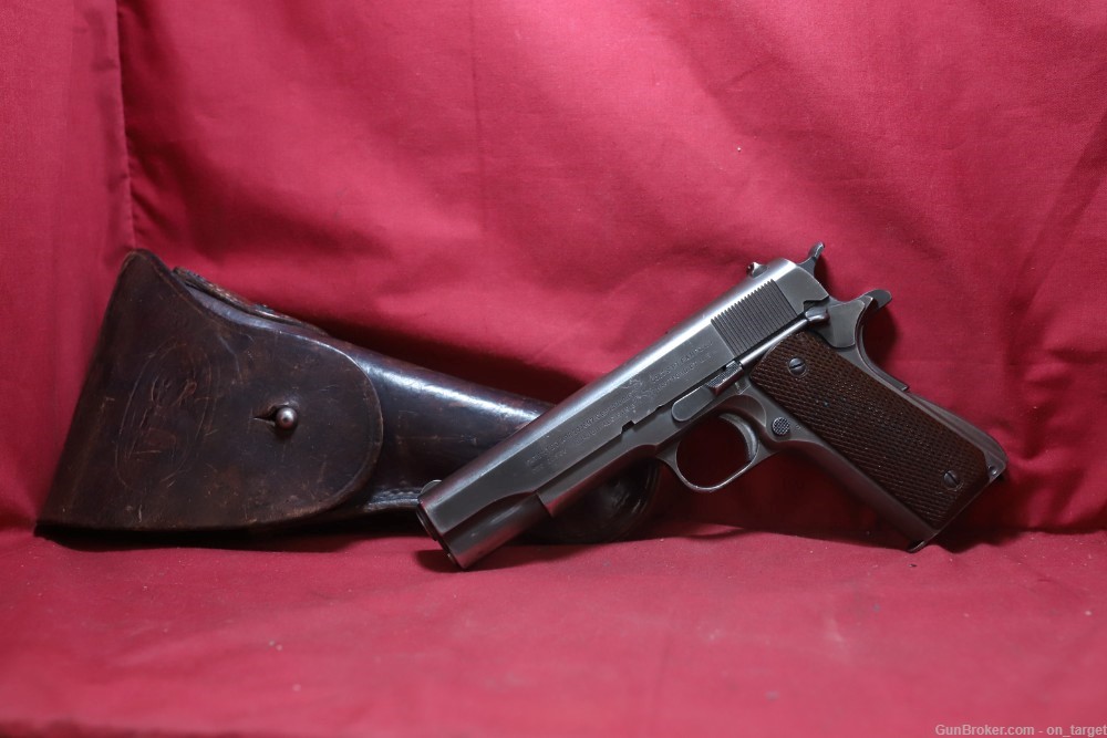 Colt 1911A1 WWII .45 ACP 5" Barrel MFG in 1942 with Holster S/N: 781058-img-0