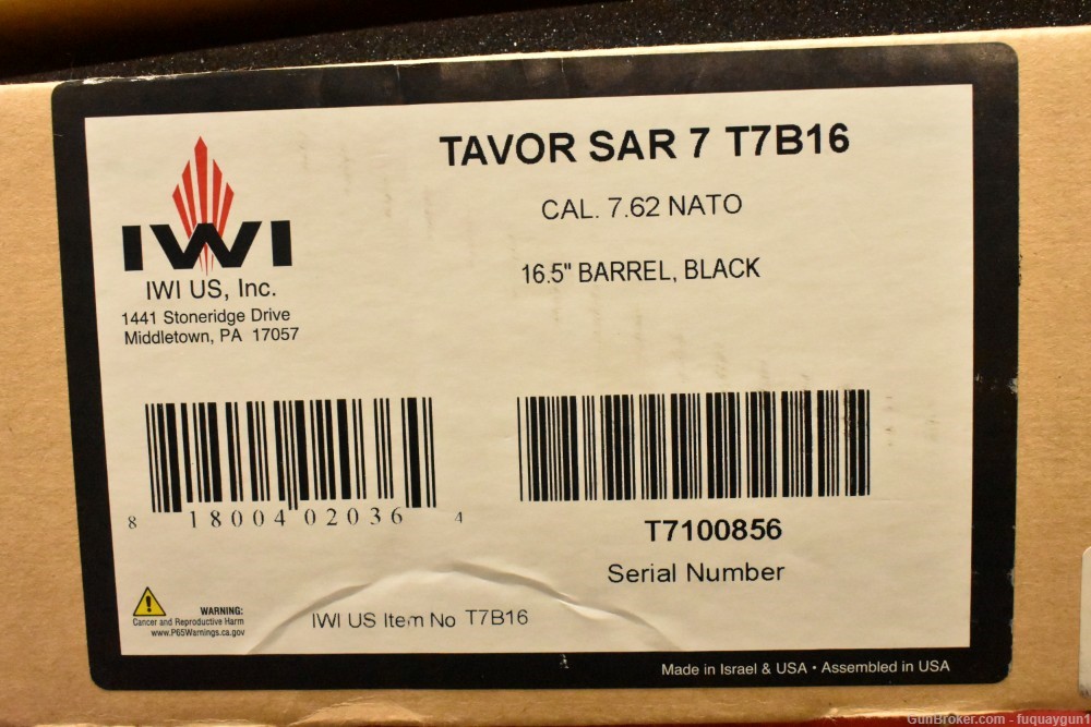 IWI Tavor SAR 7 16.5" 7.62x51 NATO-img-24