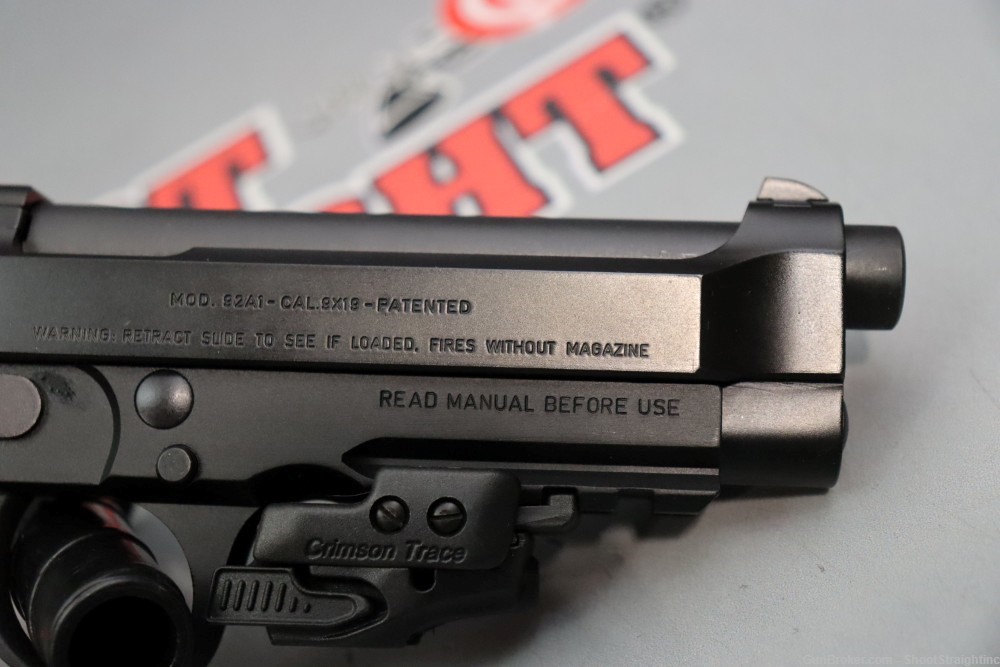 Beretta M92A1 4.9" 9mm w/Case & Laser -img-9