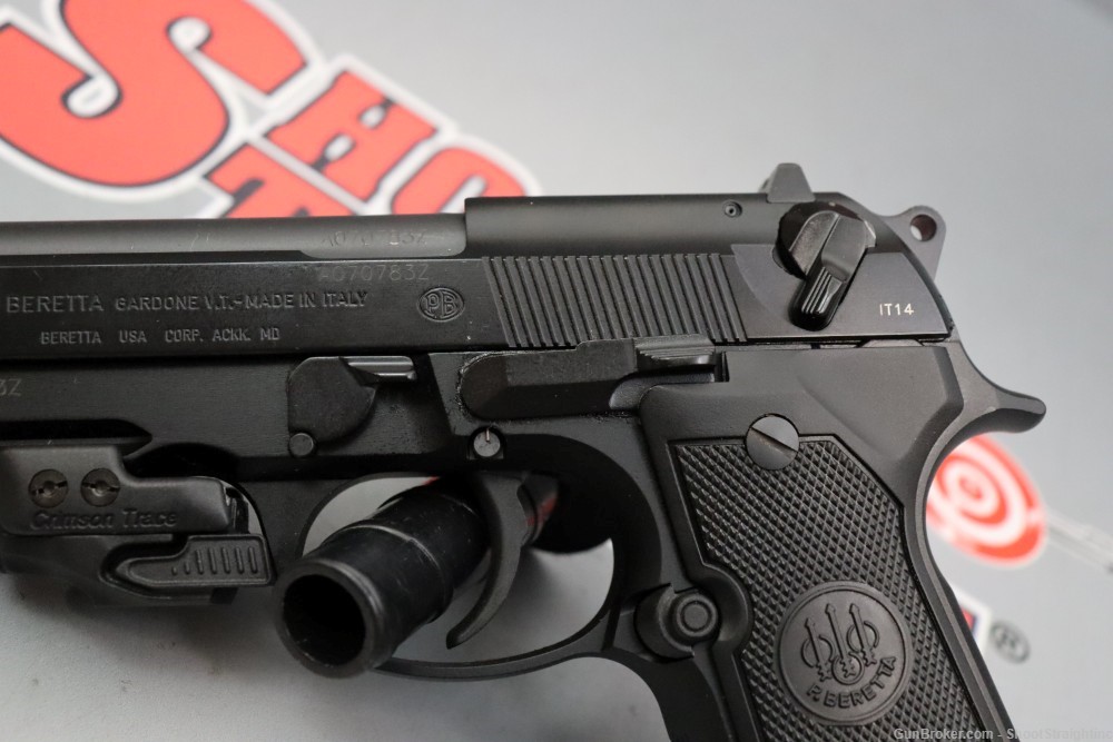 Beretta M92A1 4.9" 9mm w/Case & Laser -img-4