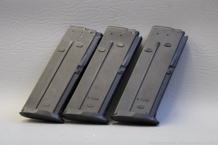Lot of 3 FN Five-seveN 5.7x28mm 20 RD Magazines Item P-547-img-0