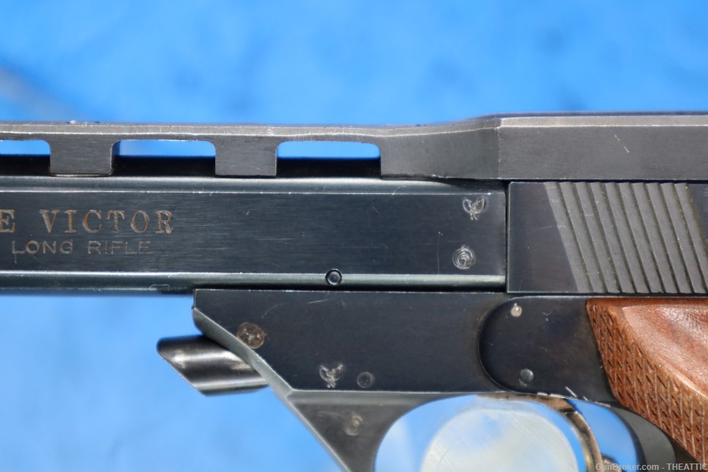 HIGH STANDARD "THE VICTOR" 22LR TARGET PISTOL MFG IN 1973 / C&R ELIGIBLE-img-7