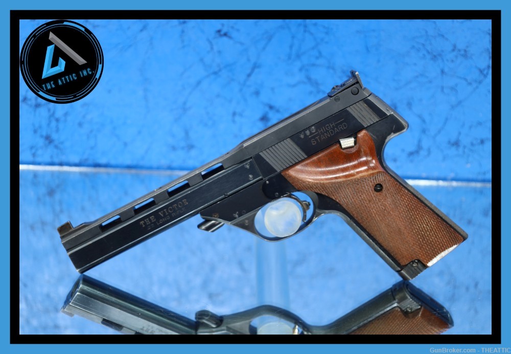 HIGH STANDARD "THE VICTOR" 22LR TARGET PISTOL MFG IN 1973 / C&R ELIGIBLE-img-0