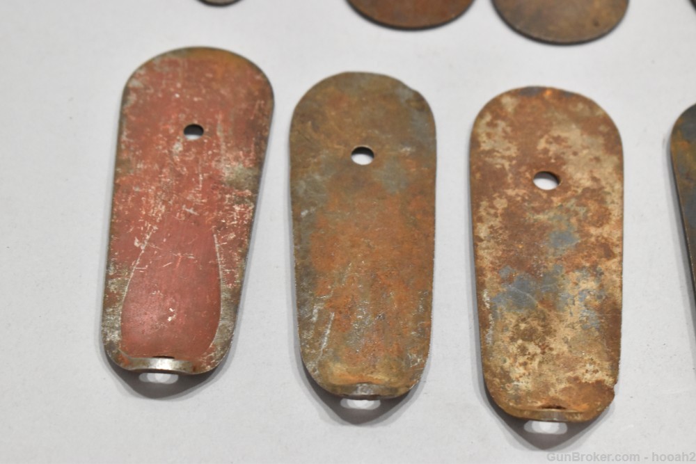 Mixed Lot 18 Foreign Military? Steel Rifle Buttplates Mosin Siamese Others-img-11