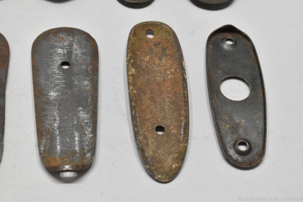 Mixed Lot 18 Foreign Military? Steel Rifle Buttplates Mosin Siamese Others-img-13