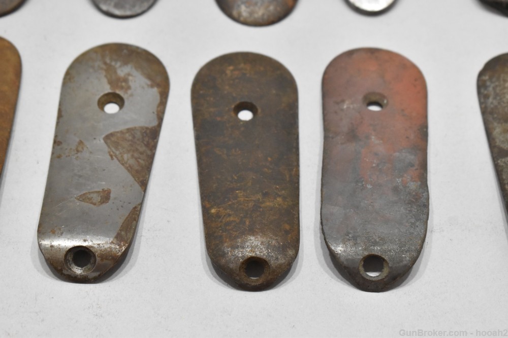 Mixed Lot 18 Foreign Military? Steel Rifle Buttplates Mosin Siamese Others-img-5