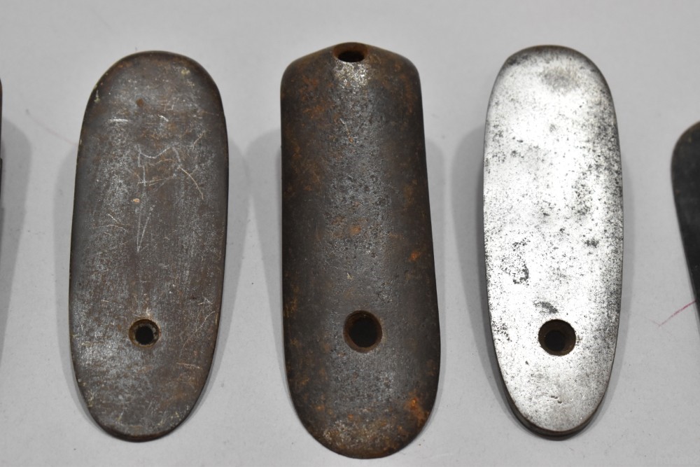 Mixed Lot 18 Foreign Military? Steel Rifle Buttplates Mosin Siamese Others-img-2