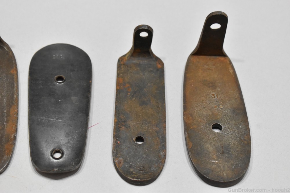 Mixed Lot 18 Foreign Military? Steel Rifle Buttplates Mosin Siamese Others-img-10