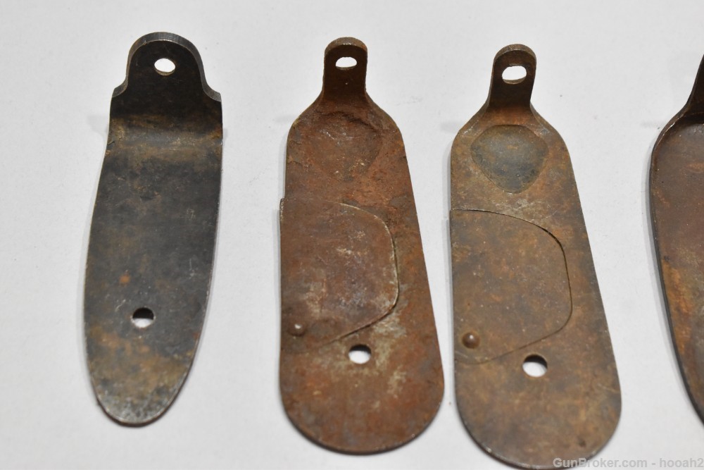 Mixed Lot 18 Foreign Military? Steel Rifle Buttplates Mosin Siamese Others-img-8