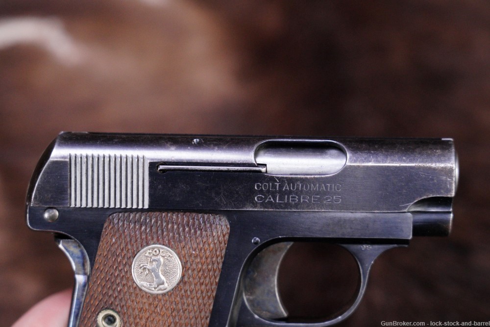 Colt Model 1908 Hammerless Vest Pocket .25 ACP Semi-Auto Pistol, 1930 C&R-img-7