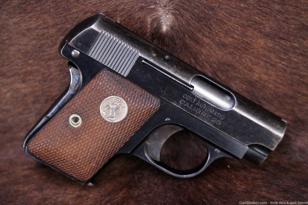 Colt Model 1908 Hammerless Vest Pocket .25 ACP Semi-Auto Pistol, 1930 C&R-img-2