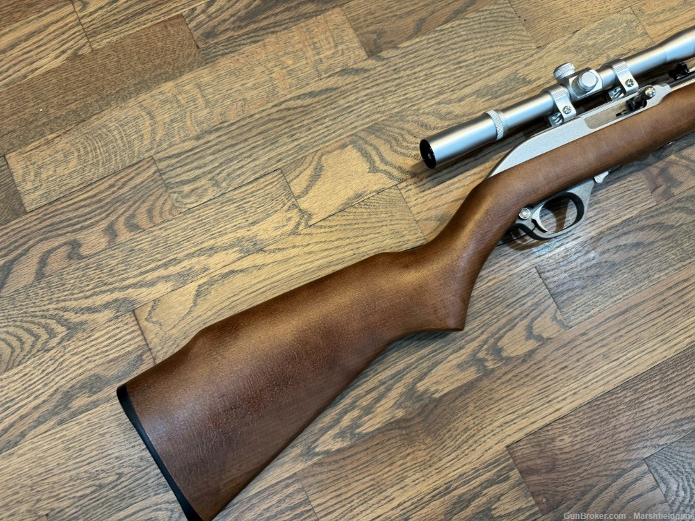 Marlin Model 60SB Stainless 19" .22LR NICE! Stainles 4X Scope-img-6