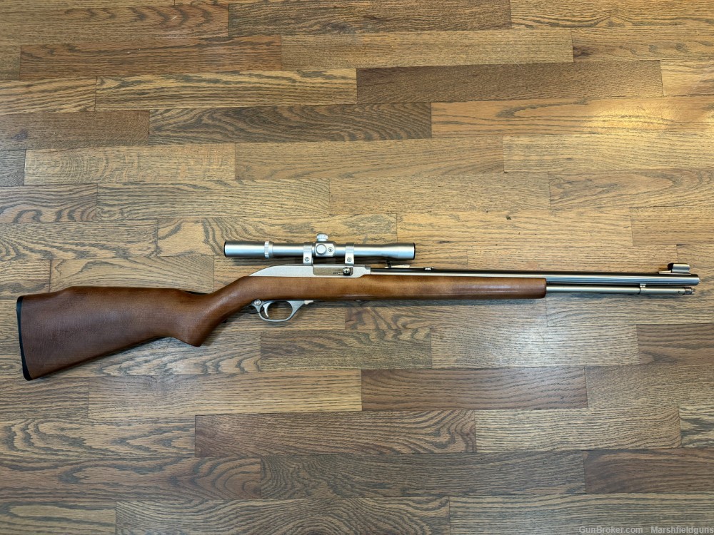 Marlin Model 60SB Stainless 19" .22LR NICE! Stainles 4X Scope-img-5