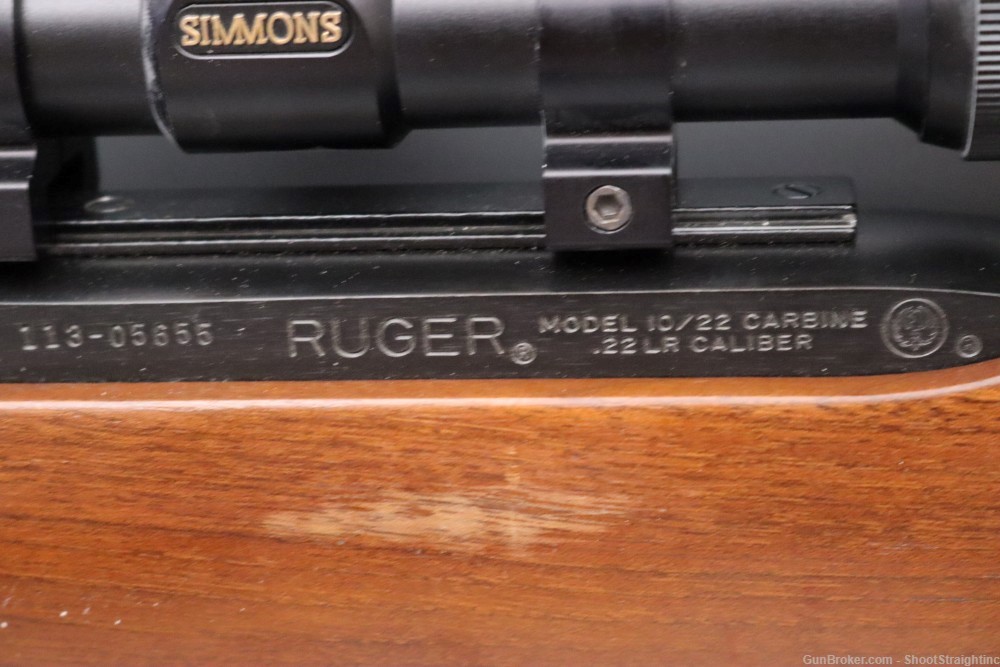 Ruger 10/22 .22LR 18.5" w/ Scope - Made circa 1974 - -img-38