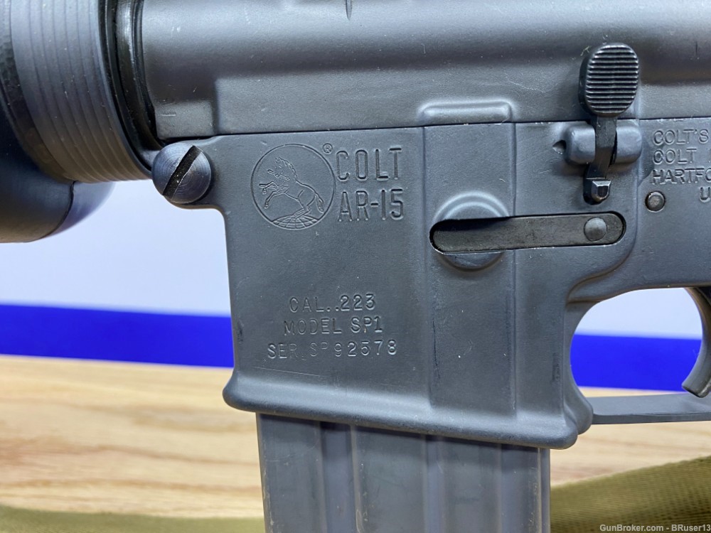 1978 Colt SP1 .223 Rem Black 20" *ULTRA RARE/DESIRABLE PRE-BAN MODEL*-img-30