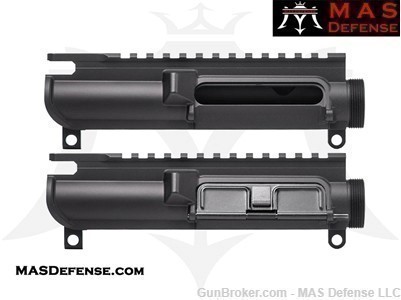 MAS DEFENSE AR-15 STRIPPED FORGED UPPER RECEIVER - SLICK SIDE - MAS00101104-img-0