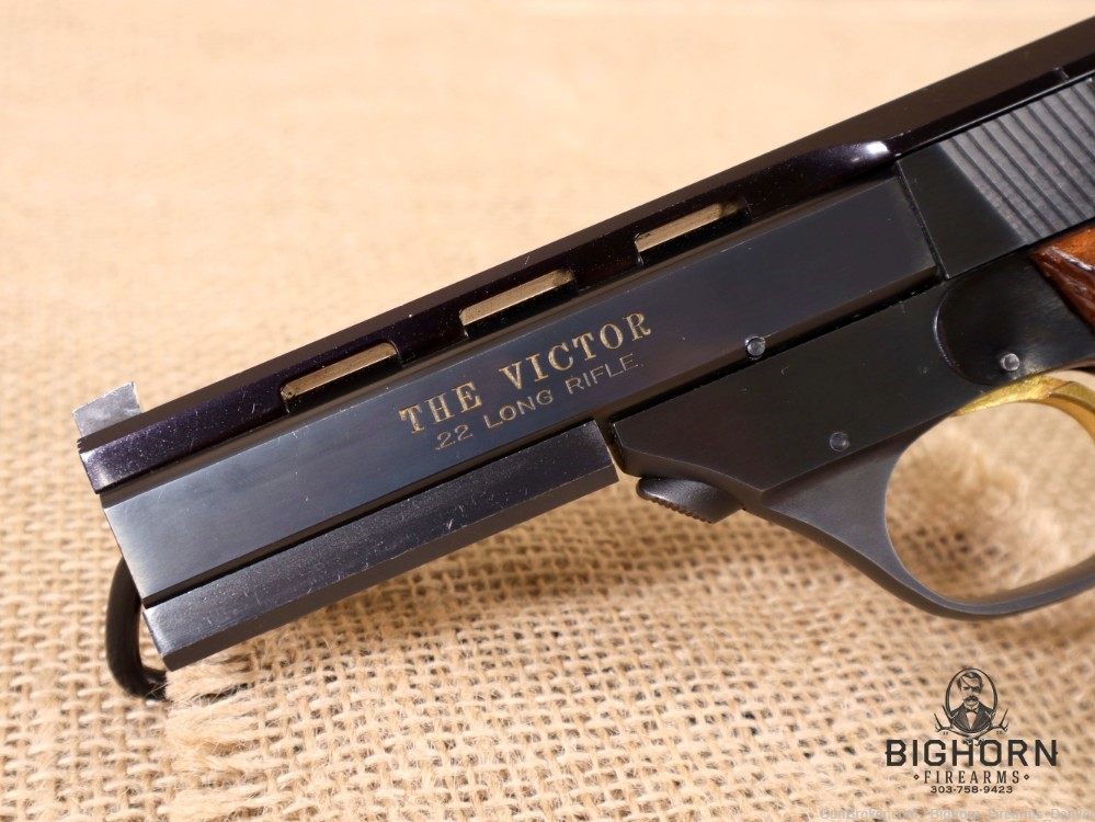 High Standard, The Victor, .22LR, Semi-Auto Target Pistol w/Factory Weight-img-2