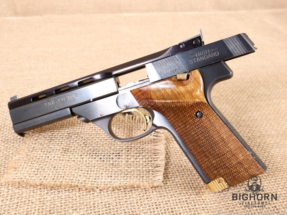 High Standard, The Victor, .22LR, Semi-Auto Target Pistol w/Factory Weight-img-30